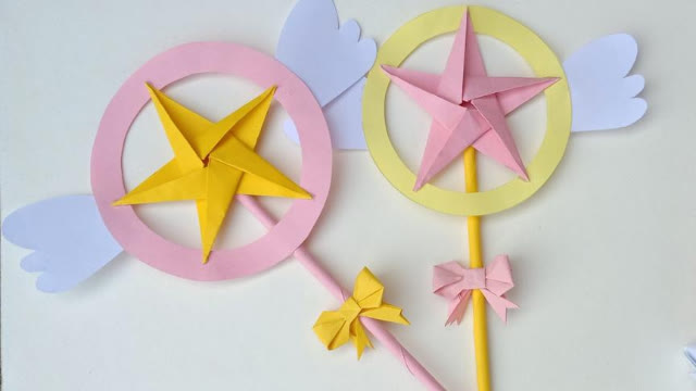 创意折纸:仙女棒折纸,小女孩们的最爱,一起来折一个吧